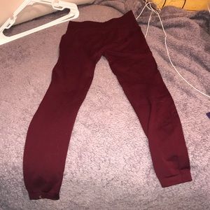 Maroon Leggings